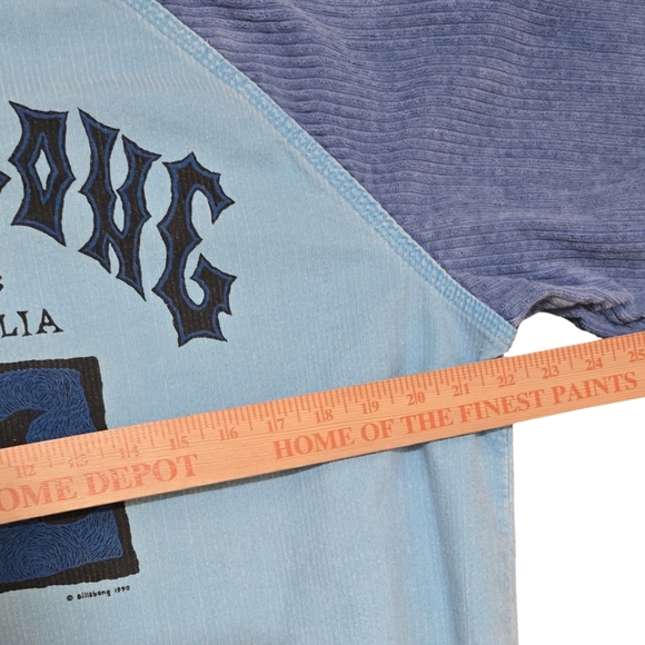 VINTAGE Billabong Jacket Mens Large Two Tone Blue Surf Skate 90s Corduroy - Picture 8 of 10